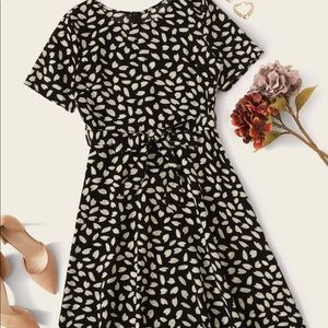 Dalmatian Print MIDI Dress